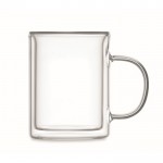 Taza de cristal para sublimación color transparente tercera vista