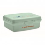 Fiambrera para niños de PP reciclado con cierre de clic 700ml color verde menta vista principal
