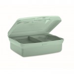 Fiambrera para niños de PP reciclado con cierre de clic 700ml color verde menta segunda vista
