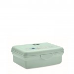 Fiambrera para niños de PP reciclado con cierre de clic 700ml color verde menta vista de impresión