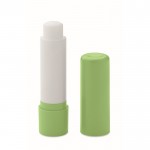 Bálsamo labial vegano sabor vainilla y FPS10 en estuche ABS reciclado color verde lima