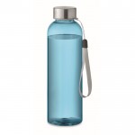 Botella de Tritan Renew™ traslúcida antifugas con tapa con asa 500ml color azul segunda vista