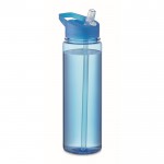 Botella de Tritan Renew™ antifugas con pajita para deporte 650ml color azul segunda vista