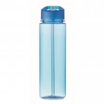 Botella de Tritan Renew™ antifugas con pajita para deporte 650ml color azul cuarta vista