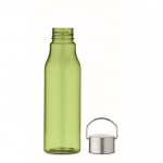 Botella reciclada RPET antifugas de colores llamativos 600ml color verde lima tercera vista