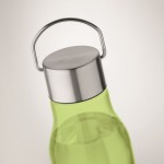 Botella reciclada RPET antifugas de colores llamativos 600ml color verde lima vista fotografía quinta vista