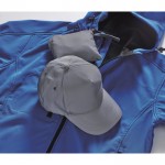 Gorra de béisbol de poliéster 190T reflectante talla 7 1/4 color plateado mate tercera vista bodegón