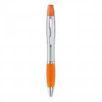 2 en 1 bolígrafo de colores con fosforito color Naranja
