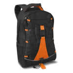 Mochila bicolor para serigrafiar color Naranja segunda vista