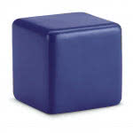 Cubo antiestrés personalizado con logo color Azul