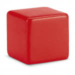 Cubo antiestrés personalizado con logo color Rojo
