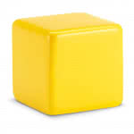 Cubo antiestrés personalizado con logo color Amarillo