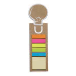 Punto de libro con notas adhesivas color Beige