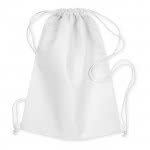 Mochila de cuerdas de tejido non woven color Blanco