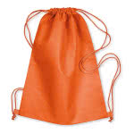 Mochila de cuerdas de tejido non woven color Naranja