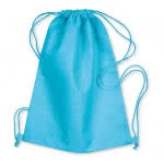 Mochila de cuerdas de tejido non woven color Turquesa