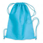 Mochila de cuerdas de tejido non woven color Turquesa tercera vista