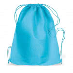 Mochila de cuerdas de tejido non woven color Turquesa cuarta vista