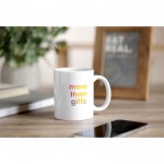 Taza de cerámica personalizada blanca especial para sublimación 300ml color blanco