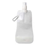 Botellas de agua publicitarias plegables 400ml color Blanco