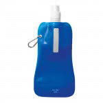 Botellas de agua publicitarias plegables 400ml color Azul