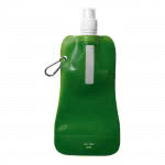 Botellas de agua publicitarias plegables 400ml color Verde