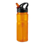 Botellas publicitarias con pajita 500ml color Naranja