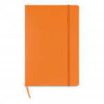 Libreta publicitaria de papel cuadriculado color Naranja