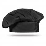 Gorro de chef publicitario de algodón color Negro