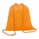 Mochila personalizada algodón para publicidad color Naranja