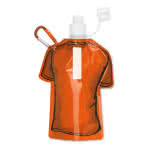 Botella publicitaria personalizada con logo color Naranja segunda vista