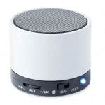 Altavoz publicitario circular Bluetooth color Blanco