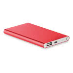 Batería externa personalizable 4000 mAh color Rojo segunda vista