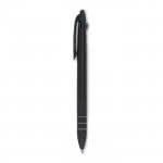 Bolígrafo de 3 colores personalizado color Negro tercera vista