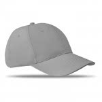 Gorra corporativa de 6 paneles color Gris