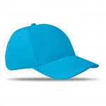 Gorra corporativa de 6 paneles color Turquesa