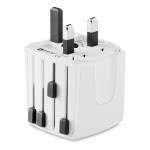 Adaptador universal de viaje para regalar color Blanco cuarta vista