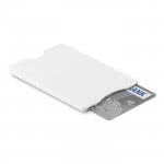 Funda de tarjeta de crédito personalizada color Blanco cuarta vista