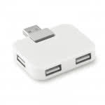 Hub personalizado USB 4 puertos color Blanco