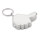 Llavero multifunción en forma de mano color Blanco segunda vista