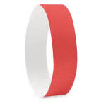 Pulsera Tyvek personalizadas color Rojo segunda vista