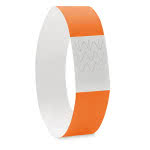 Pulsera Tyvek personalizadas color Naranja tercera vista