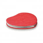 Espejo de bolsillo en forma de corazón color Rojo segunda vista