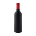 Set promocional de vino en forma de botella color Negro
