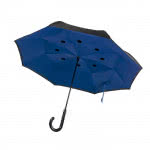 Paraguas promocional reversible de 23'' color Azul Marino cuarta vista