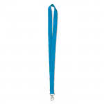 Lanyard personalizado barato color Turquesa