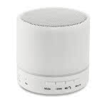 Altavoz para empresas circular Bluetooth LED color Blanco