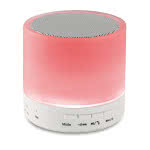 Altavoz para empresas circular Bluetooth LED color Blanco segunda vista