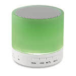 Altavoz para empresas circular Bluetooth LED color Blanco tercera vista