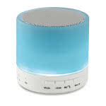 Altavoz para empresas circular Bluetooth LED color Blanco cuarta vista